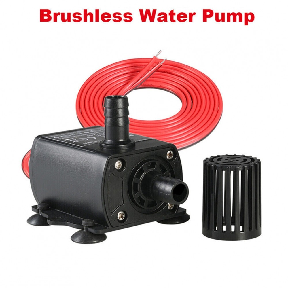 [DOLLDOLL-VN]DC 12V Amphibious Water Pump with Filter Ideal for Aquarium and Pond Maintenance