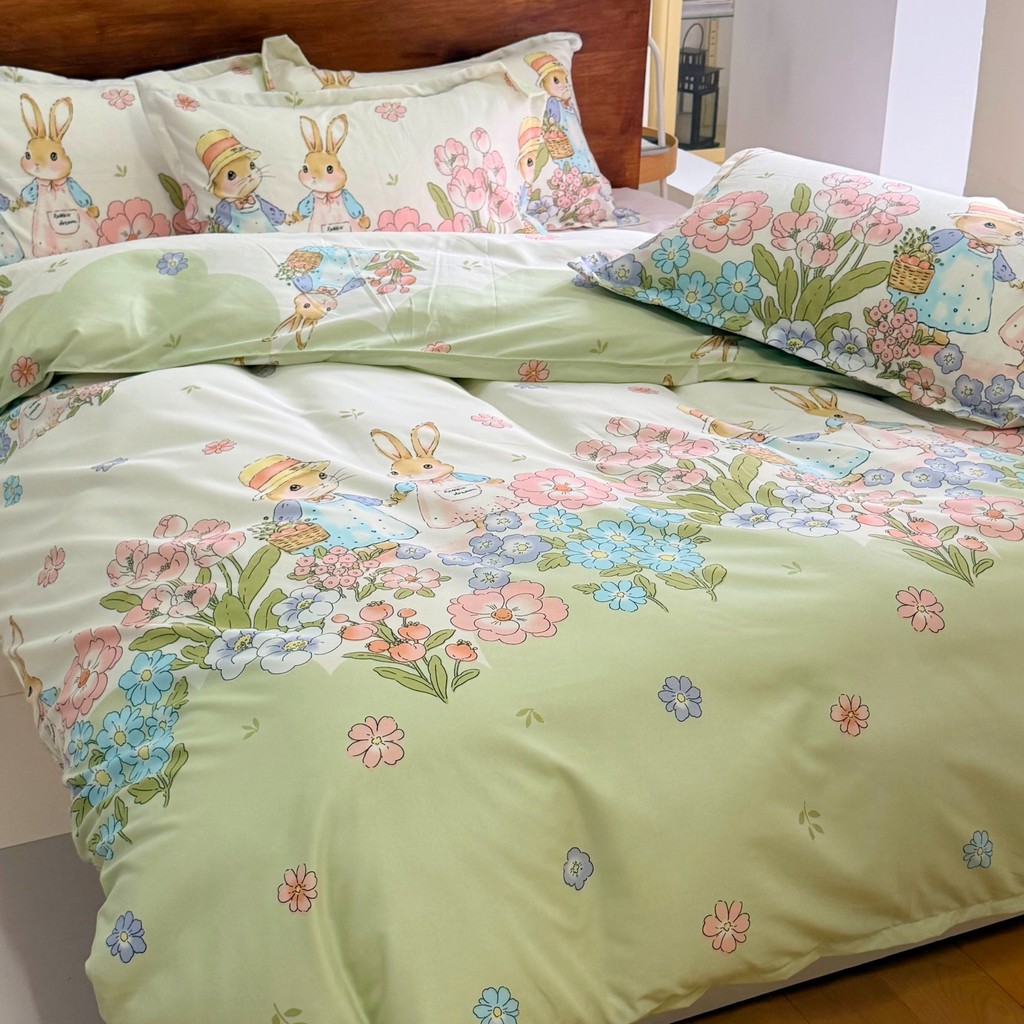 PH1 Shop Bộ ga trải giường Philippines 4 món Thỏ (3 màu) Annie Baby