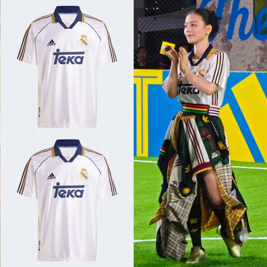 2026 Tết Nguyên Đán adidas Series blokecore Bóng Đá Thêu Logo Retro Jersey Royal Madrid Áo Bóng Đá T