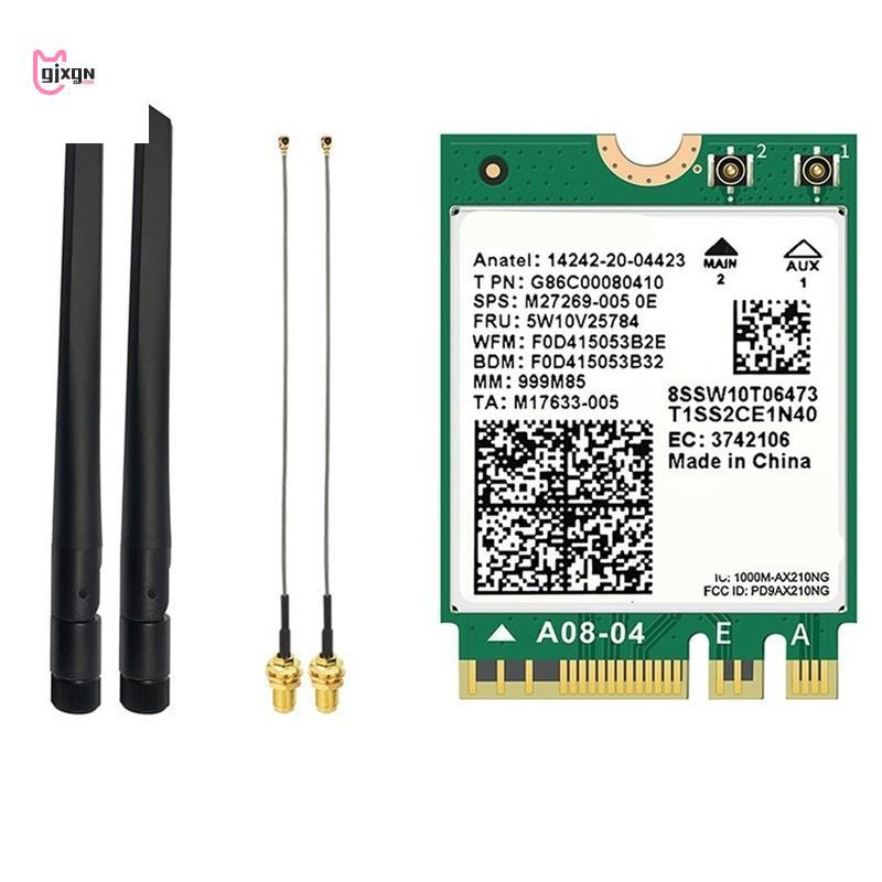 AX211NGW WiFi Card Tri-Band Hỗ trợ Mạng không dây 2.4G / 5G / 6Ghz, M. Hệ số 2 mẫu với mô-đun Blueto