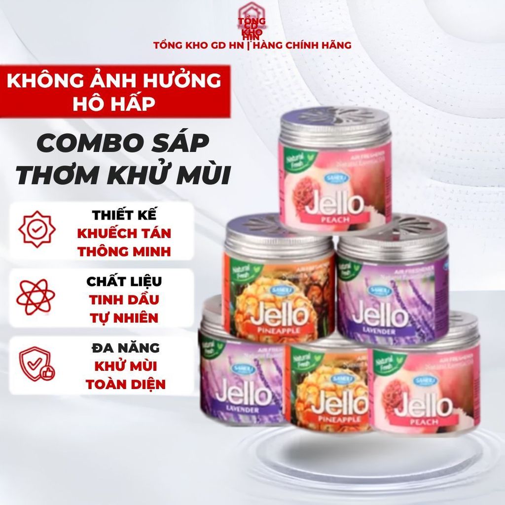 Combo Sáp Thơm giúp làm thơm phòng ngủ, sáp thơm xe ô tô tỏa hương nhanh, sáp thơm khử mùi nhà vệ si
