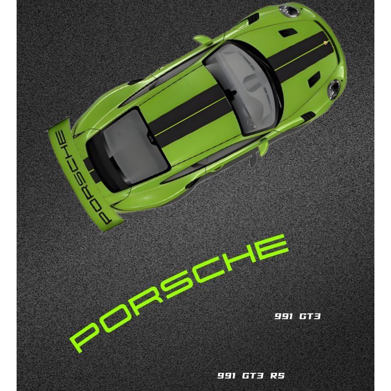 Suitable for PORSCHE stickers, 991 GT3 RS rear wing stickers, Carrera spoiler decals