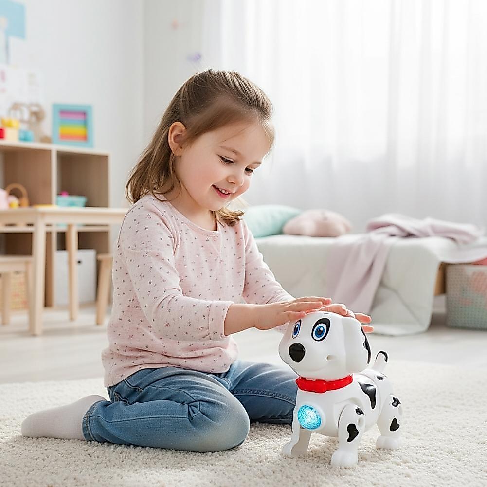 Better _ Life Đồ chơi cho chó đi bộ bằng điện có dây xích nhạc nhẹ cho thú cưng cho trẻ em Động vật 