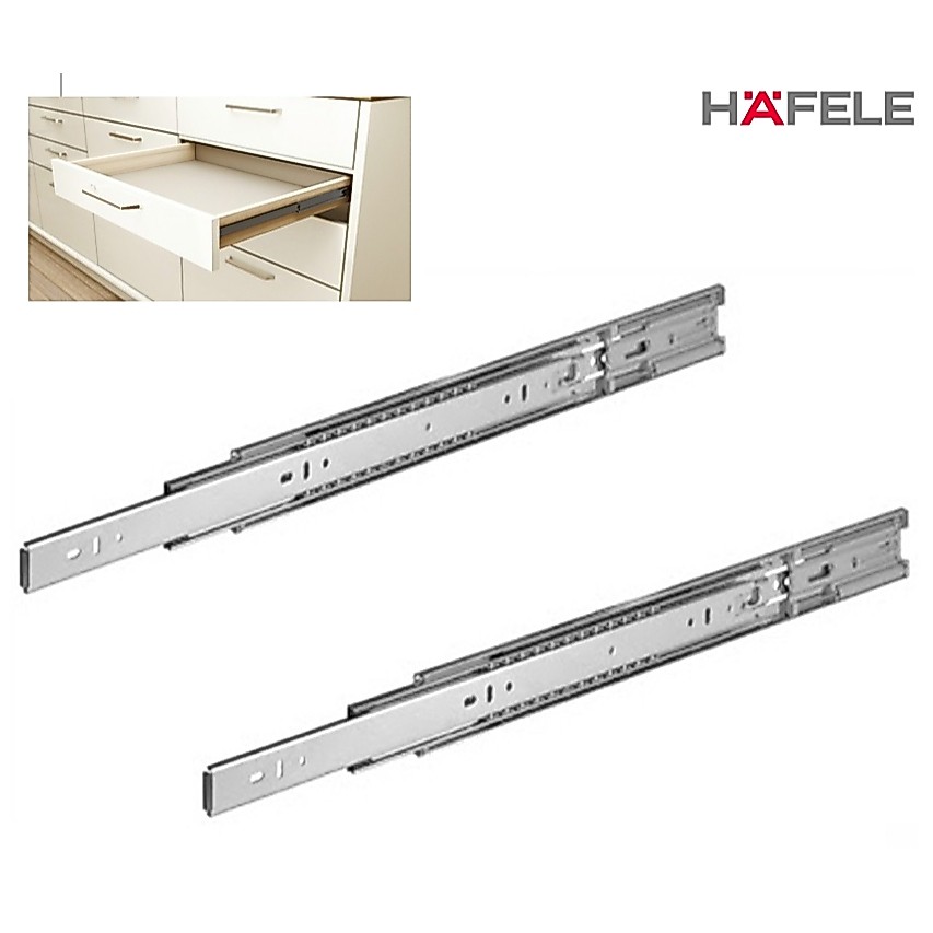 [ Hàng Xịn, Giá Tốt, CHÍNH HÃNG ] ( 1 cặp ) Ray bi 3 tầng hệ nhấn đóng - mở tủ 300 - 500