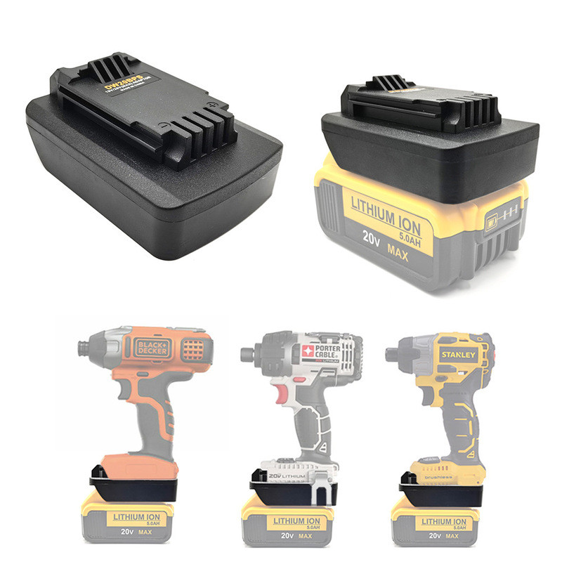 Bộ chuyển đổi Dewalt Dewalt 18V / 20V sang Đen & Dewalt Pie 20V Stanley 18V Bộ chuyển đổi công cụ