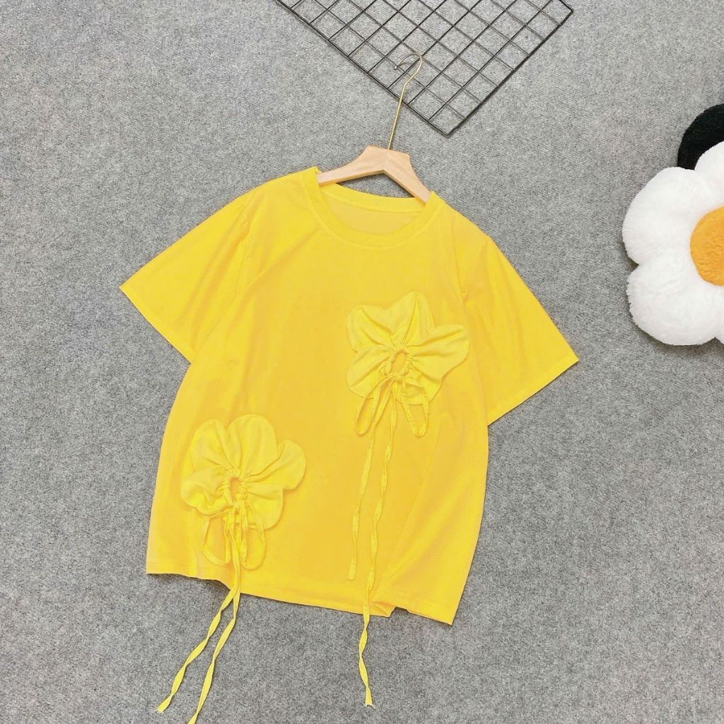 Áo Thun Bigsize Nữ Basic Cổ Tròn Phối Nơ Hoa Dễ Thương – Form Rộng  BIG SIZE CÔ NHỎ  A292 | BigBuy360 - bigbuy360.vn