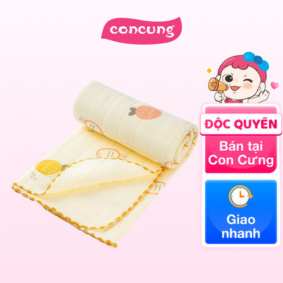 Chăn vải chần bông 3 lớp Animo B2306_MN002 (85x85cm,Kem)