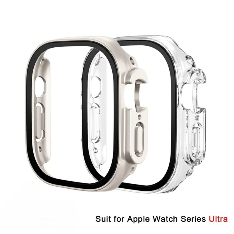 Vỏ bảo vệ chống sốc PC cho Apple Watch Ultra 3 2 49mm Kính cường lực + Vỏ PC cho Apple Watch Ultra3 