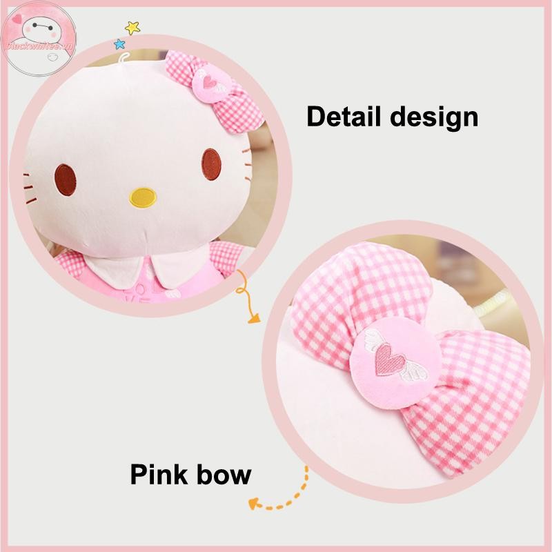 BWHTE Sanrio Hello Kitty Anime Hello Kitty Đồ Chơi Nhồi Bông Sang Trọng Gối Mềm Quà Tặng Sinh Nhật C