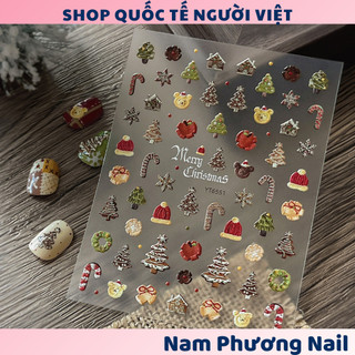 Sticker móng tay Noel giáng sinh hot trend 🌸 Nam Phương Nail 🌸