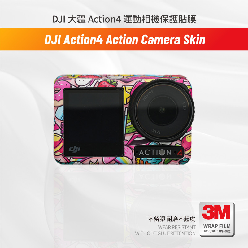 Miếng dán Skin 3M , cao cấp cho máy ảnh DJI Action4 Osmo action4 Miếng dán chống trầy