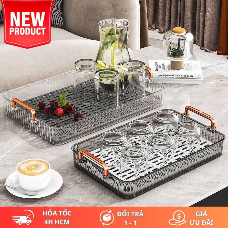 Khay Úp Ly Cốc Acrylic Joful Home Cao Cấp, Thiết Kế Tinh Xảo Sang Trọng, Decor Bàn Uống Nước Gọn Đẹp