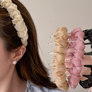 Lưới Xếp Ly Đầu Nữ Tính Khí Lược Chống Trơn Trượt Đa Năng Tóc Dây Phụ Kiện