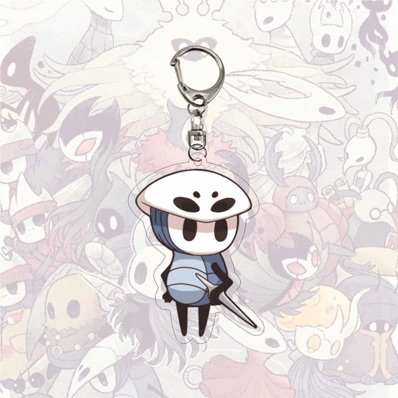 Hollow Knight Keychain for Bag Hollow Knight Silksong Keychains on The Phone Backpack Pendant Access