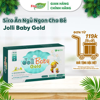 Siro Ăn Ngon Ngủ Tốt Cho Bé Jolli Baby Gold Giúp Ăn Ngủ Ngon, Hỗ Trợ Tăng Cường Tiêu Hóa, Tăng Sức Đề Kháng Hộp 20 Ống