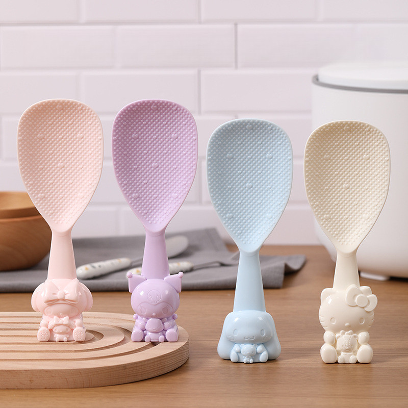 Vertical Rice Spoon High Temp Resistant PP Plastic For Rice Cooker Non Stick Rice