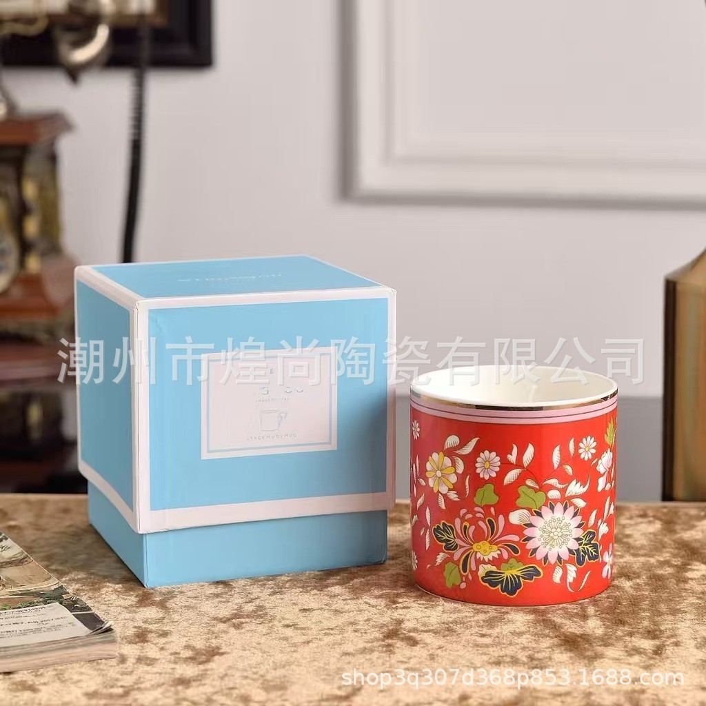 Bone china scented candle cup, home candle holder ornament, wedding scented candle arrangement, crea