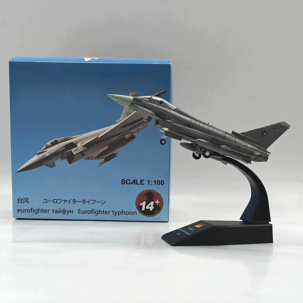 1: 100 Không Quân Đức Châu Âu EF2000 Bão Máy Bay Tiêm Kích Mô Hình Hợp Kim Tĩnh Mô Phỏng Đồ Trang Tr