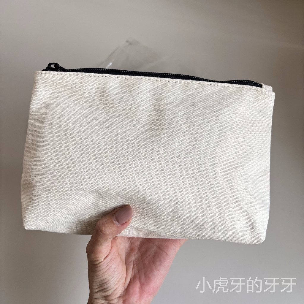 JM Zumalong Vải Cotton Trắng Túi Đựng Mỹ Phẩm Dày Túi Bảo Quản Mềm Bền Đơn Giản Phong Cách Khí Quyển