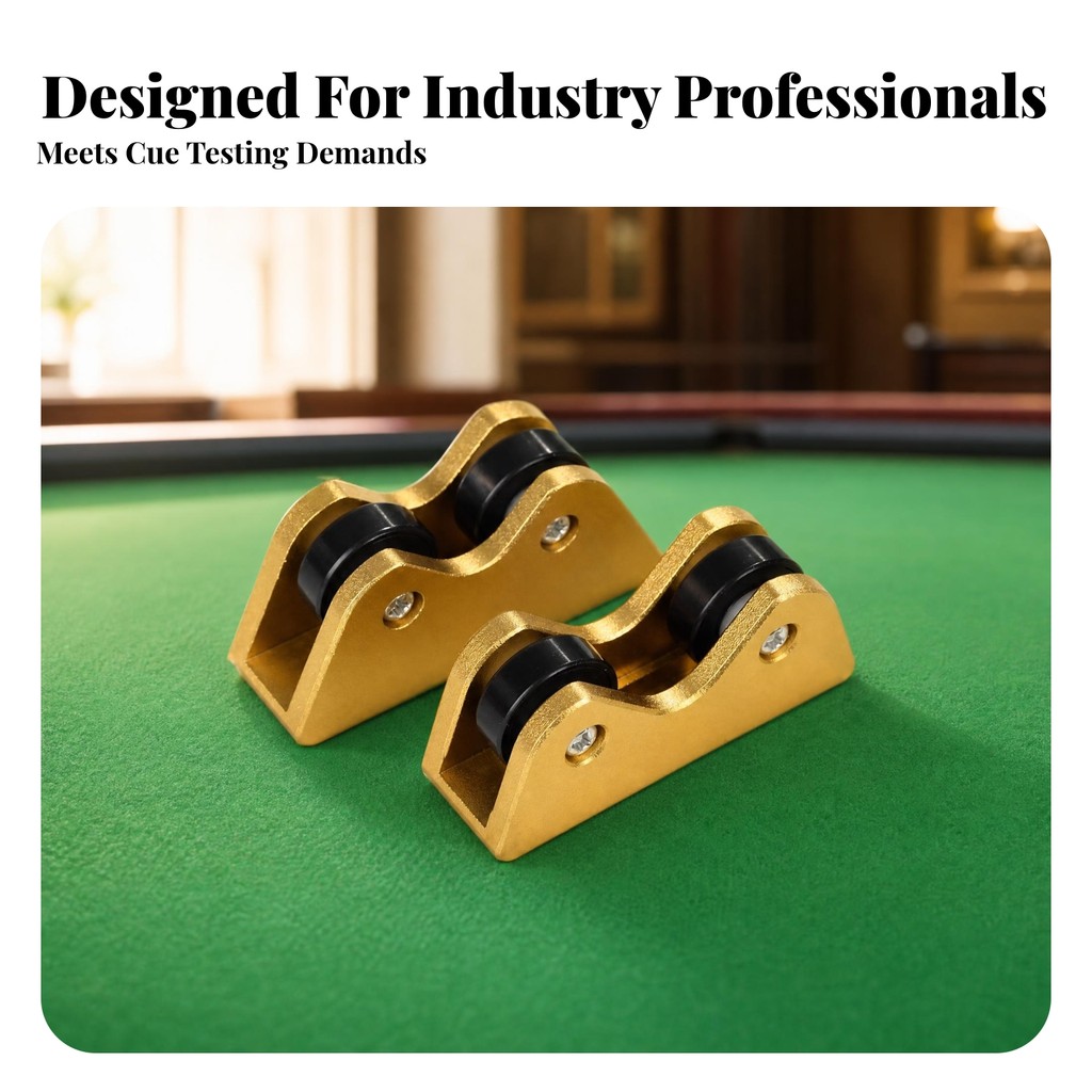 2 Miếng Cue Straightness Checker Cán Bánh Xe Bể Cue Thẳng Checker Game Gear Kim Loại Anodized Finish