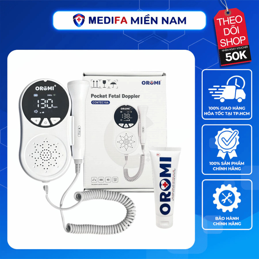 Máy Đo Tim Thai Cầm Tay Oromi CONTEC10A
