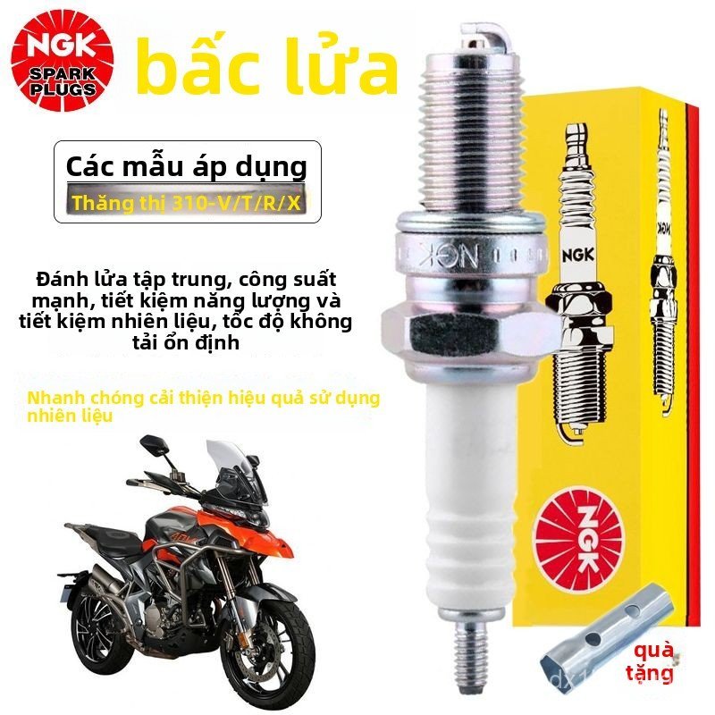 Bugi Iridium NGK xe máy Zontes ZT310-V ZT310-R ZT310-X M350 phụ tùng đánh lửa động cơ mô tô chính hã