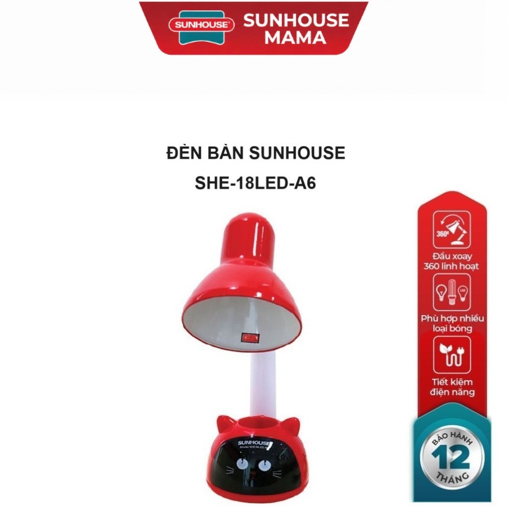 ĐÈN BÀN SUNHOUSE SHE-18LED-A6