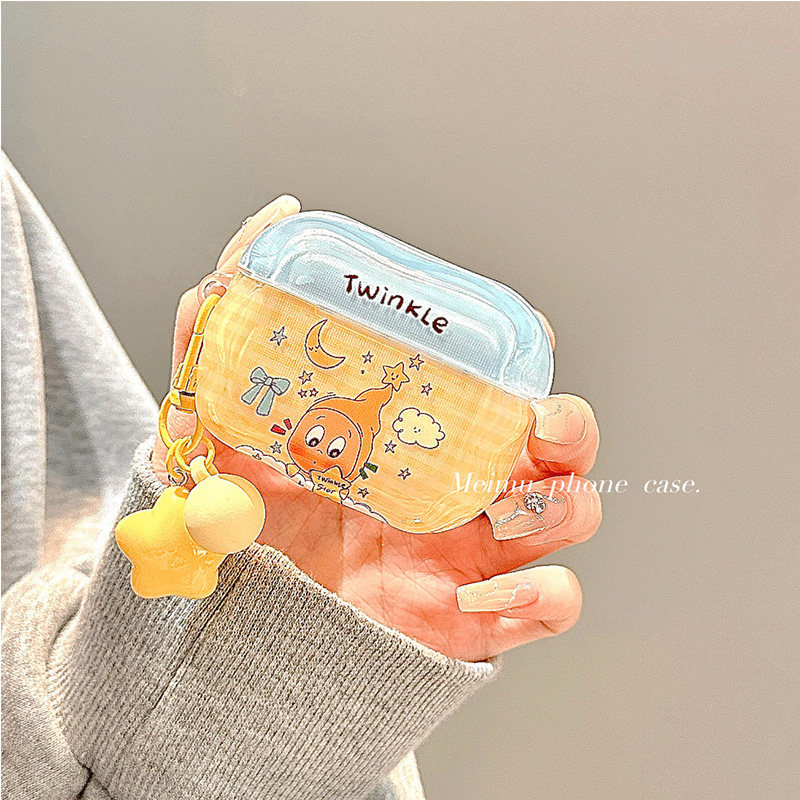 Meimu Influencer Phim hoạt hình Graffiti dễ thương Thích hợp cho vỏ bảo vệ airpodpro2 Vỏ bảo vệ tai 
