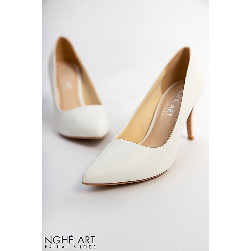 Giày cưới Nghé Art basic bít mũi gót nhọn 189-8p-da