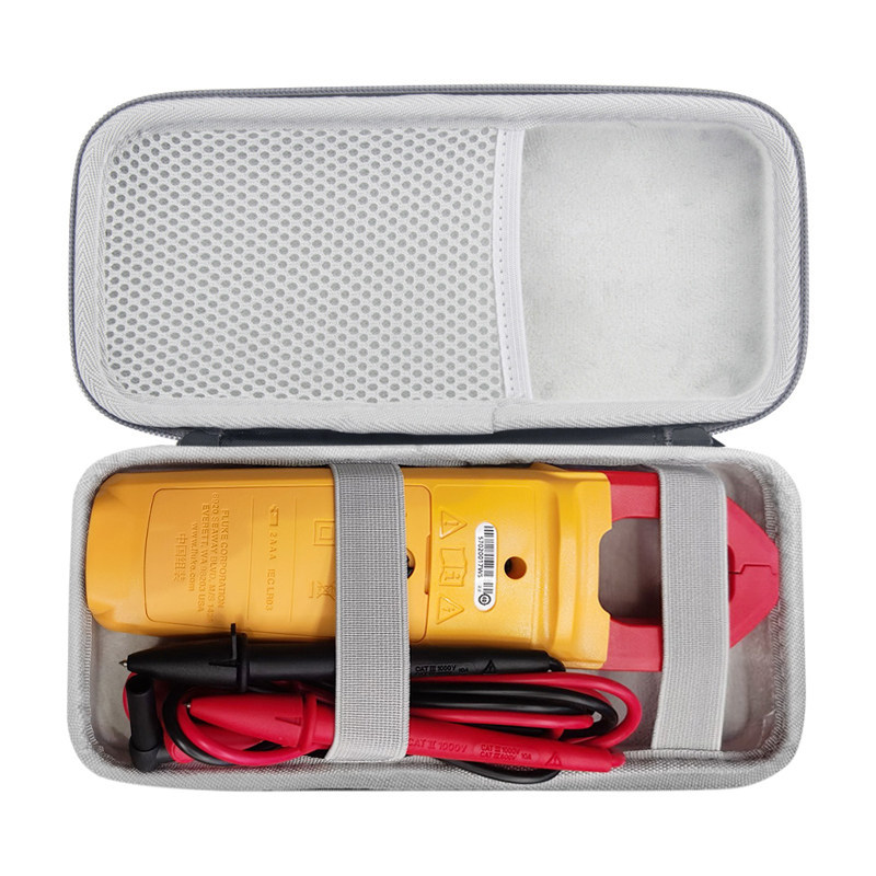 Thích hợp cho FLUKE FLUKE FLUKE F305 Kẹp vạn năng Ampe kế kỹ thuật số Túi lưu trữ Vỏ cứng Hộp bảo vệ