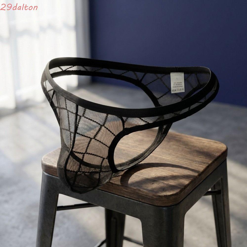 Quần lót lưới nam DALTON, Quần lót nam siêu mỏng trong suốt, Quần lót lưới lưới thoáng khí eo thấp t