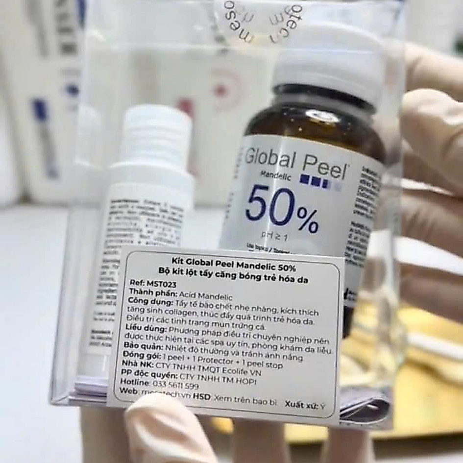 Peel căng bóng, trẻ hóa da Mesotech Global Peel Mandelic 50%