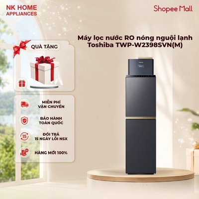 [Shopee - Lắp đặt 0Đ HN HCM] Máy Lọc Nước RO Nóng Nguội Lạnh Toshiba TWP-W2398SVN(M) - BH 24 tháng