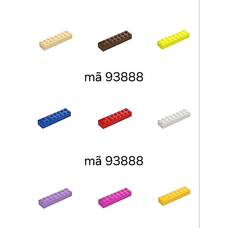 Xếp hình lego gạch Brick 2x8 mã 93888
