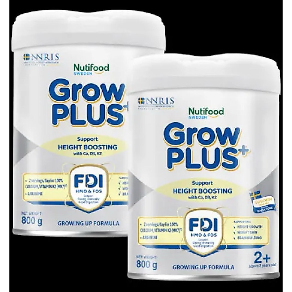 Sữa Grow Plus Bạc lon 2+ 800g cho trẻ trên 2 tuổi
