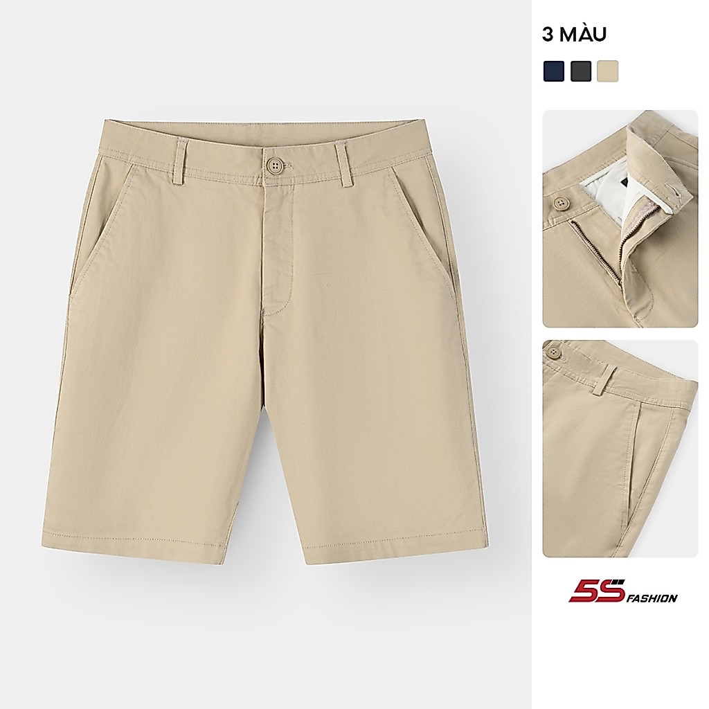 Quần Short Kaki Nam 5S FASHION Chất Cotton Phom Regular M0QSK26012