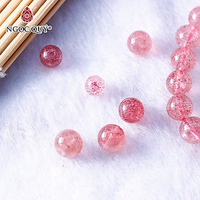 Hạt lẻ thạch anh dâu đỏ - Ngọc Quý