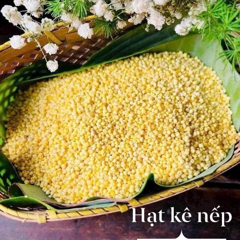 1kg Hạt Kê Đã Tách Vỏ Cho Bé Ăn Dặm Bao Dẻo Nấu Bánh Kê Chè Cháo Kê - Hạt Kê Vàng