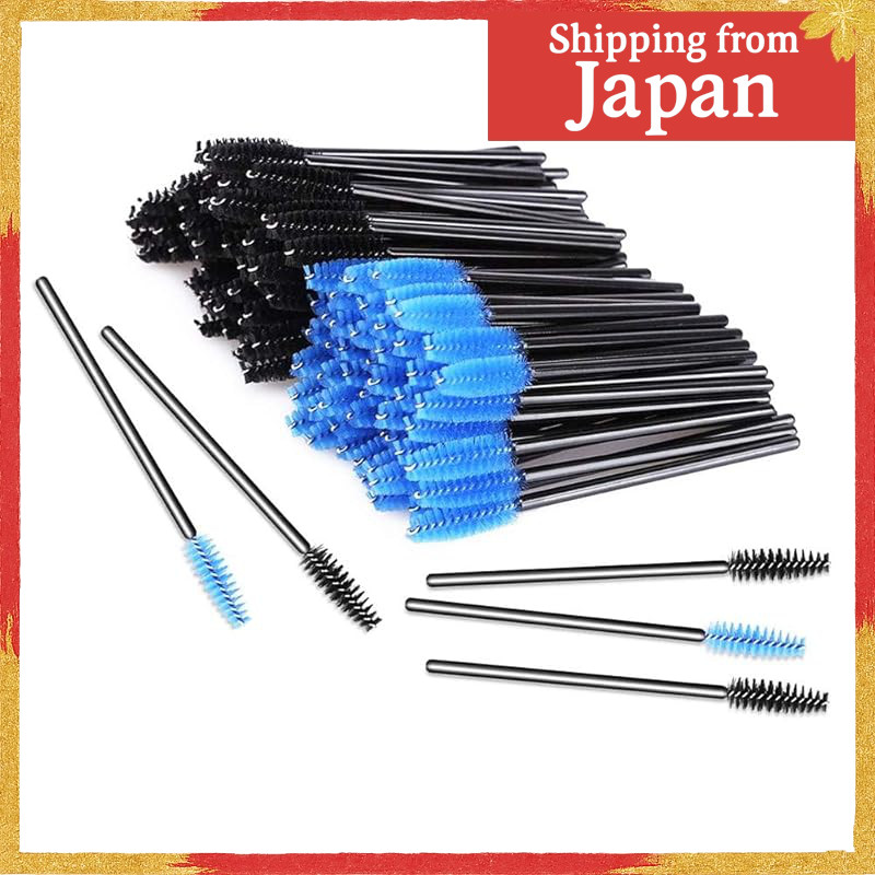 FUTIYY Disposable Eyelash Brushes 100pcs, Makeup Brushes for Eyelashes and Eyebrows, Portable Screw 