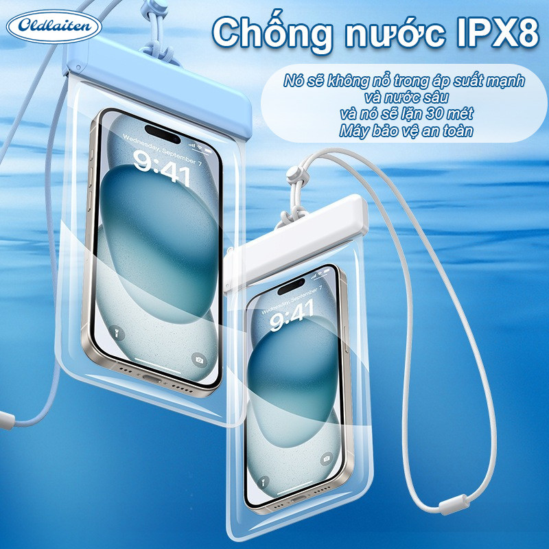 Túi chống nước điện thoại - Cảm ứng mượt, an toàn khi đi bơi, mang đi biển đi bơi tiêu chuẩn IPX8