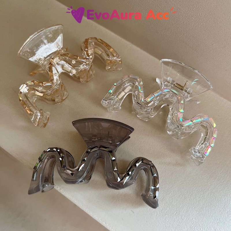 Kẹp sóng 13cm Kẹp tóc đầu lưng lớn Kẹp tóc cá mập