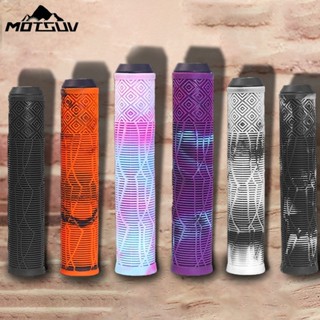 Tay cầm xe đạp leo núi cao su mềm màu hỗn hợp, chống trơn trượt và giảm shock