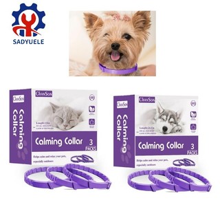 SADYUELE Aggressive Pet Calming Collar Dog Kitten Bad Emotion Soothing Pheromone Collars