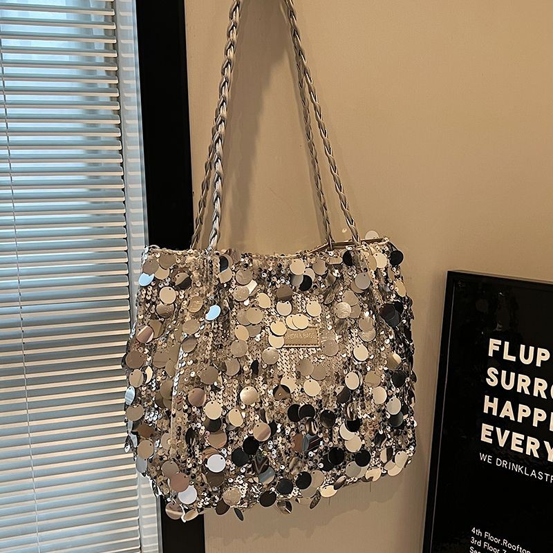 Túi Bán Chạy Niche Dung Tích Lớn 2024 Phong Cách Mới Mùa Hè Phù Hợp Với Túi Xách Đeo Vai Túi Sequin