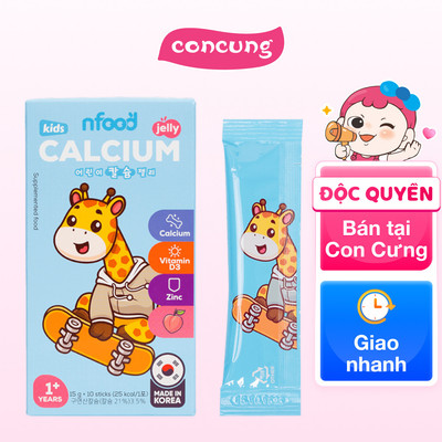 THỰC PHẨM BỔ SUNG THẠCH CALCI TRẺ EM NFOOD HƯƠNG ĐÀO - concung