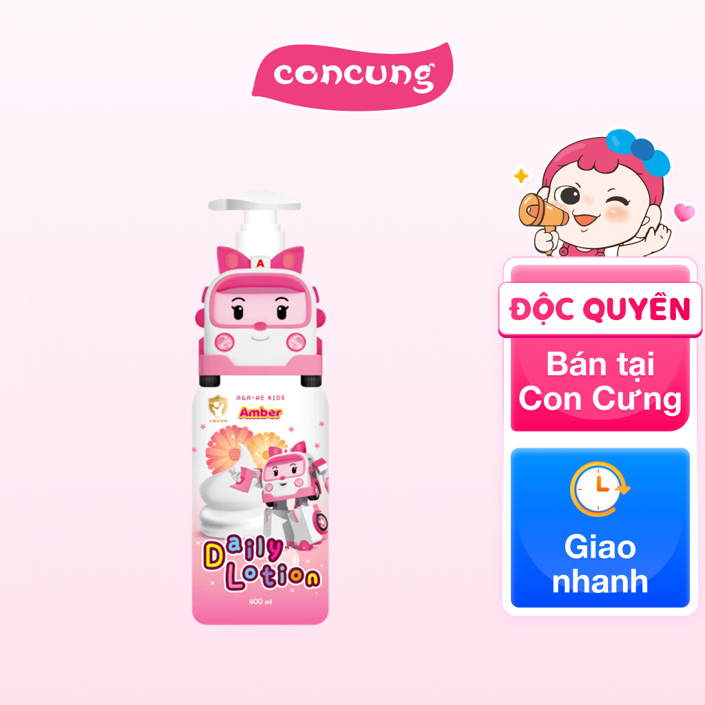 Lotion dưỡng da cho bé Aga-ae 400 ml (hồng)