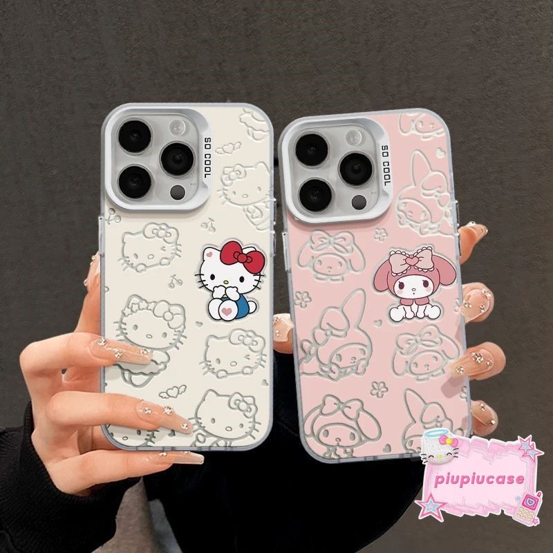 Ốp Lưng Cho iPhone 17 12 16 11 13 15 Pro Max 7 16 15 Plus X XS XR Max SE 2020 Cặp đôi HelloKitty Mel