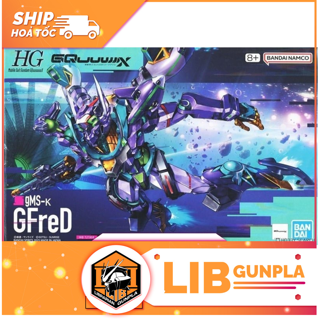 Đồ chơi mô hình lắp ráp Bandai Gundam HG GQ 1/144 GFreD