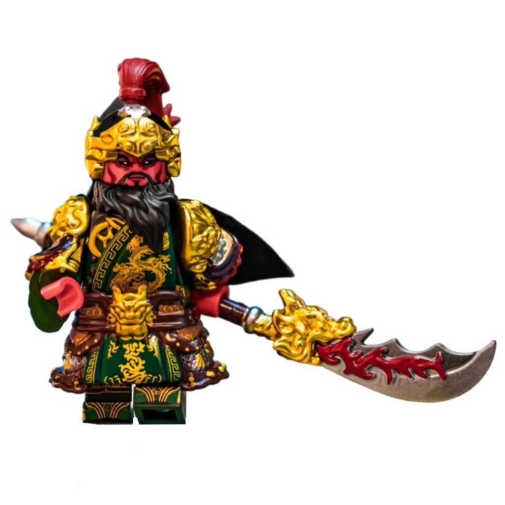 Quan Vũ bên thứ ba nhân vật Phụ kiện Vương quốc Tướng Quan Vũ bên thứ ba Minifigure Romance of the T