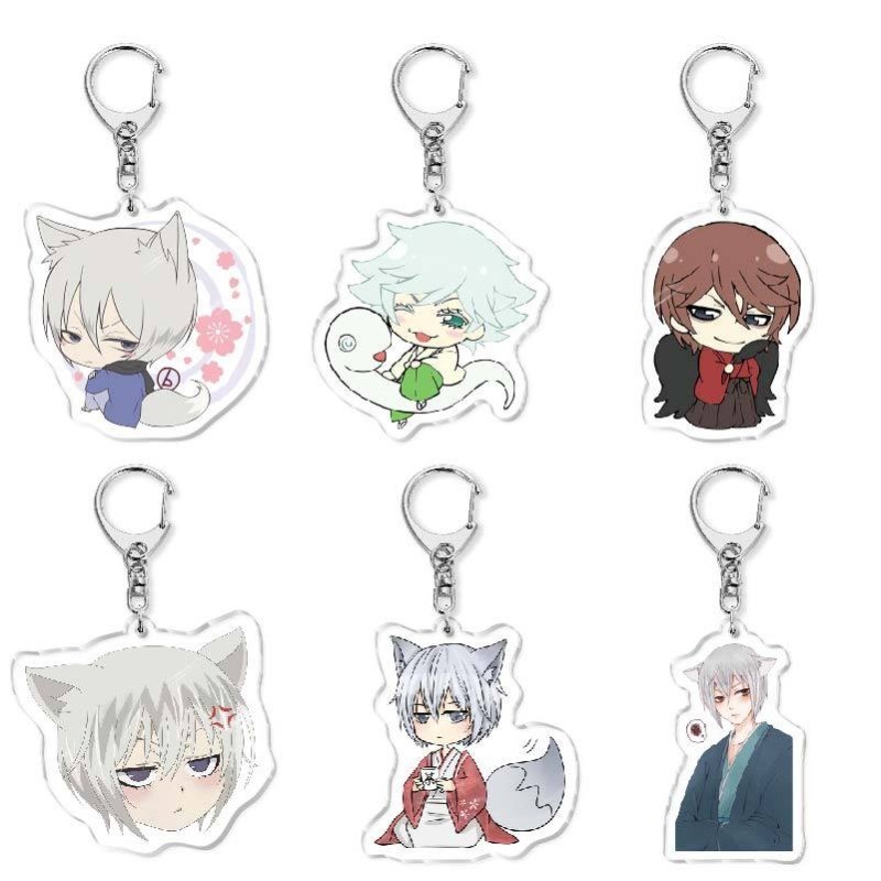 New Anime Kamisama Kiss Kamisama Love Keychain Cute Tomoe Kurama Mi Zu Ki Anime Figures Acrylic Key 